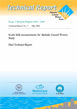 In-Situ Field Measurements for Adelaide Coastal Waters Study