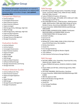 Comparison Matrices Evaluation Guides Product Selection Guides