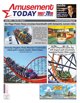 INSIDE: Amusement Industry Remembers Mike Chance SEE PAGES 46-47 TM & ©2016 Amusement Today, Inc