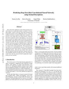 Predicting Deep Zero-Shot Convolutional Neural Networks Using Textual Descriptions
