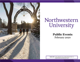 Public Events February 2020