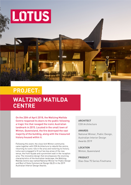 Waltzing Matilda Centre