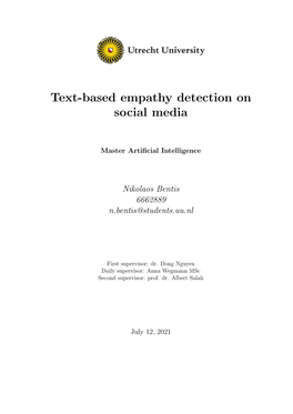 Text-Based Empathy Detection on Social Media