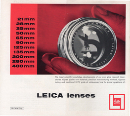 LEICA Lenses