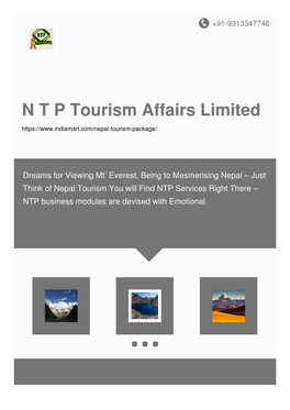 N T P Tourism Affairs Limited