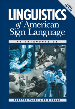 American Sign Language, Linguistics of (Valli