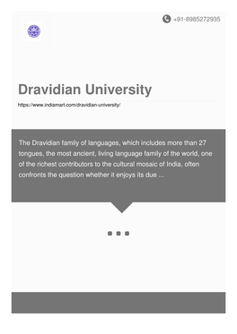 Dravidian University