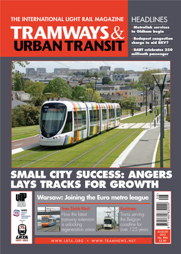 SMALL CITY SUCCESS: ANGERS LAYS TRACKS for GROWTH Warsaw: Joining the Euro Metro League