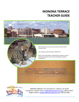 Monona Terrace Teacher Guide