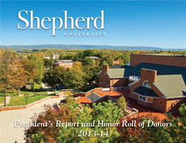 President's Report and Honor Roll of Donors 2013-14
