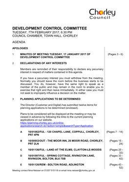 (Public Pack)Agenda Document for Development Control Committee