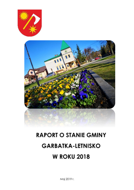 Raport O Stanie Gminy Garbatka-Letnisko W Roku 2018