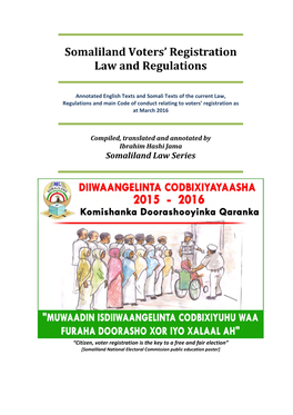 Somaliland Voters' Registration Law and Regulations