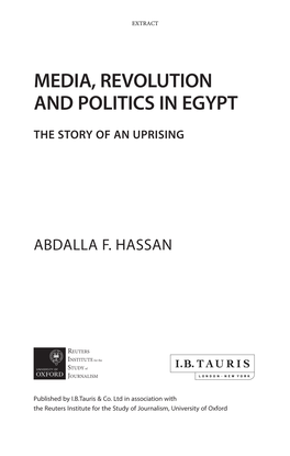 Media, Revolution, and Politics in Egypt