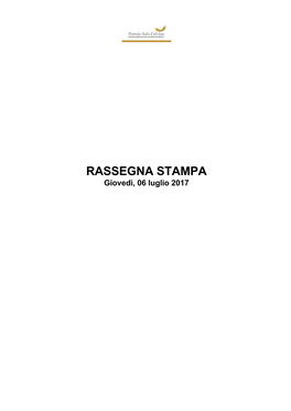 Rassegna Stampa Maggio 2017