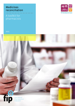 Medicines Reconciliation a Toolkit for Pharmacists