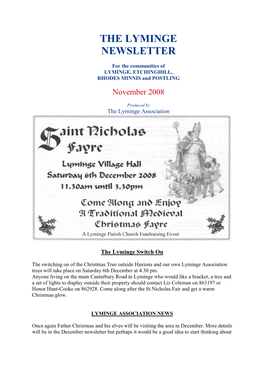 The Lyminge Newsletter