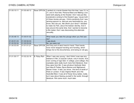 DYKES, CAMERA, ACTION! Dialogue List