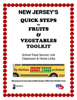 New Jersey's Quick Steps to Fruits and Vegetables Toolkit