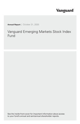 Vanguard Emerging Markets Stock Index Fund