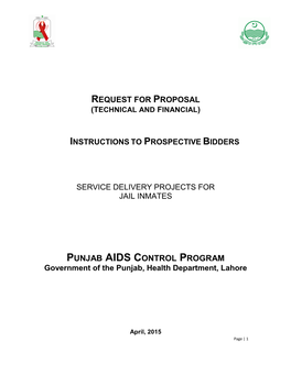 PUNJAB AIDS CONTROL PROGRAM Government of the Punjab, Health Department, Lahore