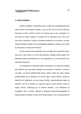 4. CONCLUSIONES Siendo La Estética “La Disciplina Que Se Ocupa