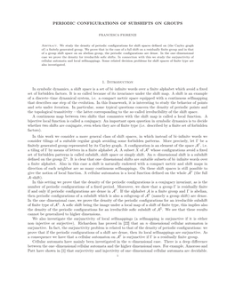 Periodic Configurations of Subshifts on Groups