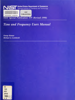 Time and Frequency Users' Manual