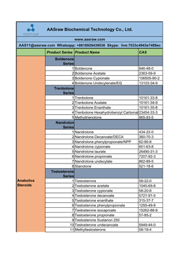 Aasraw Biochemical Technology Co., Ltd