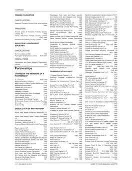 Partnerships Winton Management LP 571 Chardon Hotel Growth Fund Limited Partnership, the 528, 529 TRANSFER of INTEREST Clearsight Turnaround Fund I, L.P