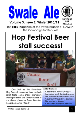 Hop Festival Beer Stall Success!