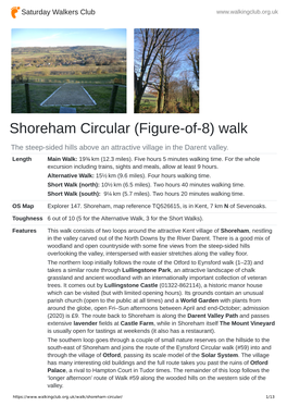 Shoreham Circular (Figure-Of-8) Walk