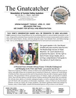 The Gnatcatcher Newsletter of Juniata Valley Audubon Vol