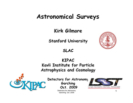 Astronomical Surveys