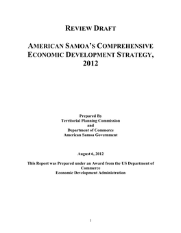 American Samoa's Comprehensive