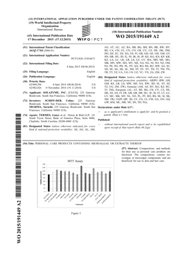 WO 2015/191449 A2 17 December 2015 (17.12.2015) P O P C T