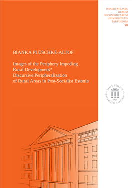 Bianka Plüschke-Altofbianka Dissertationes Rerum Oeconomicarum Universitatis Tartuensis 58