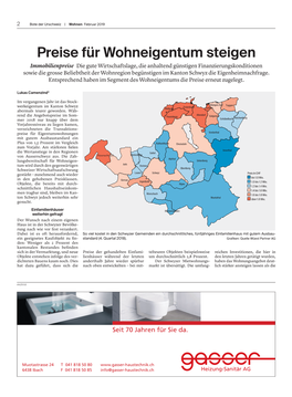 Preise Für Wohneigentum Steigen