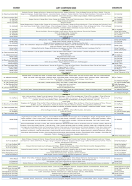 Jury Compiegne 2020 Samedi Dimanche