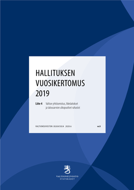 Hallituksen Vuosikertomus 2019: Liite 4 Valtion Yhtiöomistus, Liikelaitokset