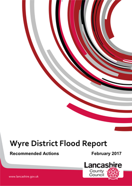 Wyre District Flood Report Recommended Actions February 2017