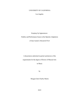 Fidelity and Performance Issues in the Operatic Adaptation Of