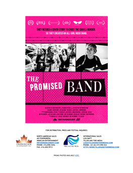 THE PROMISED BAND MOVIE PRESS KIT (Pdf)