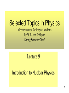 2.) the Liquid Drop Model of the Nucleus Semi-Empirical Mass