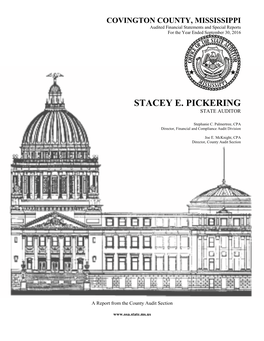 COVINGTON COUNTY, MISSISSIPPI Audited Financial Statements and Special Reports for the Year Ended September 30, 2016