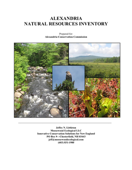 Alexandria Natural Resources Inventory