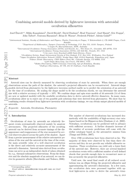 Combining Asteroid Models Derived by Lightcurve Inversion With