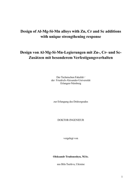 CHAPTER 5 Heat Treatment of Al-Mg-Si-Mn-X Alloys