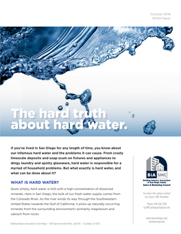 The Hard Truth About Hard Water