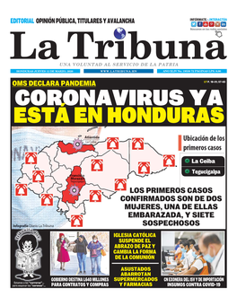 Coronavirus Ya Está En Honduras